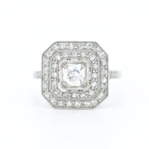 bague de fiançailles art déco diamants 5
