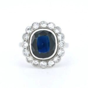 bague lady diana saphir diamants
